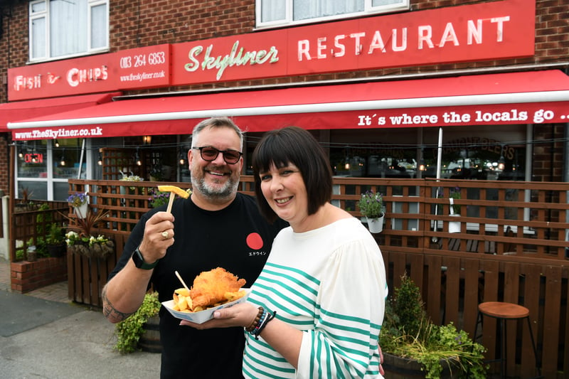 Skyliner, located in Whitkirk, has a rating of 4.5 stars from 1,011 TripAdvisor reviews. A customer at Skyliner said: "Fantastic fish & chips cooked by Callum, we also received top service by our waitress Sam, thank you both - we’ll be back soon!"
