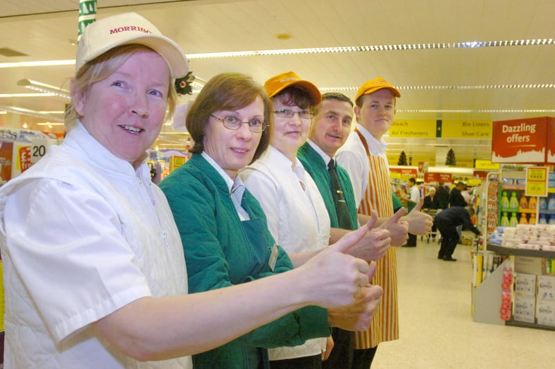 Disgruntled staff at Morrisons supermarket, Seaburn, who were angry at bus cuts in 2008.
Here are Sue Redmayne, Val Musgrove, Ann Gourley, Colin Maguire and Lee Carruthers.