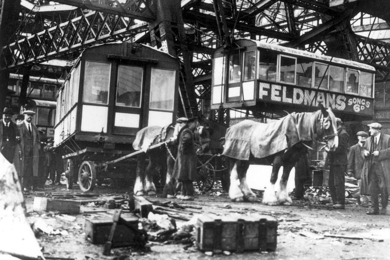When the Big Wheel was demolished the carriages were sold off for all sorts of uses including garden sheds: this picture shows the site in Coronation Street as the carriages were removed