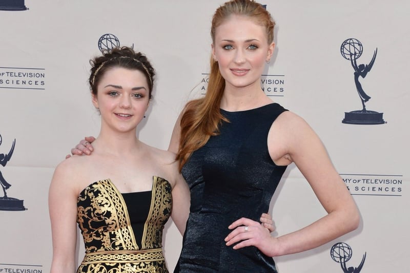 Maisie Williams and Sophie Turner  (Getty) 