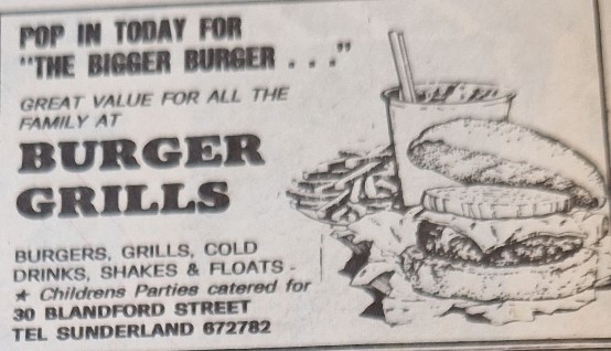 Grills, shakes and floats were all yours at Burger Grills in Blandford Street.