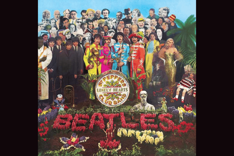 I promised myself I would only include one Beatles album, but how could I not include Sgt. Pepper's Lonely Hearts Club Band? The artwork for the 1967 album was created by Jann Haworth and Peter Blake, who won a  Grammy Award for Best Album Cover and Graphic Arts. The cover was created by standing The Beatles in front of life-sized cut outs of more than 50 people, including Fred Astaire and Bob Dylan. Iconic.