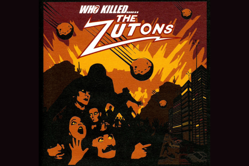 The Zutons's first studio album, released in 2004, may not be a record I listen to, but its artwork is pretty great. The comic-book-style cover featuring what looks like the end of the world is one of my favourites.