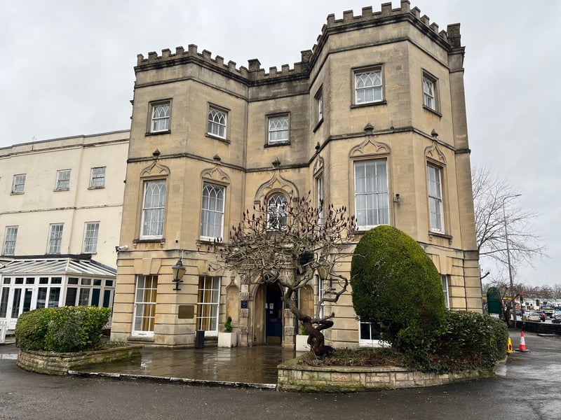 The building dates back to 1760, and had a chapel run by nuns as a local school. It is said that one of the nuns fell pregnant and committed suicide. To conceal the scandal, her body was bricked up in an alcove by the other nuns. The hotel was damaged by a bomb in WWII, and her skeleton was discovered by workmen who were carrying out some repairs. The bones were hid elsewhere and since, figure in brown is said to roam the hotel, especially room 160. There has been poltergeist activity and guests have reported being pinned down by an unknown person, feeling pressure on their chests and seeing figure rise as if climbing stairs that don't exist.