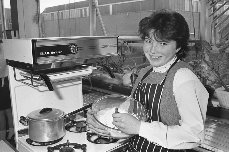 Pennywell Comprehensive School pupil Lisa Carr, 13, won a place in the regional final of the Junior Cook of the Year competition in April 1985.