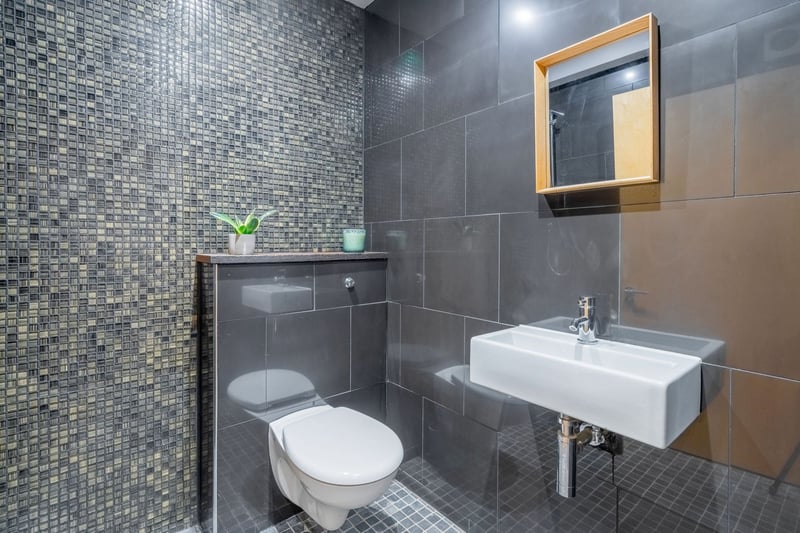 The modern and well-presented ground floor shower room.