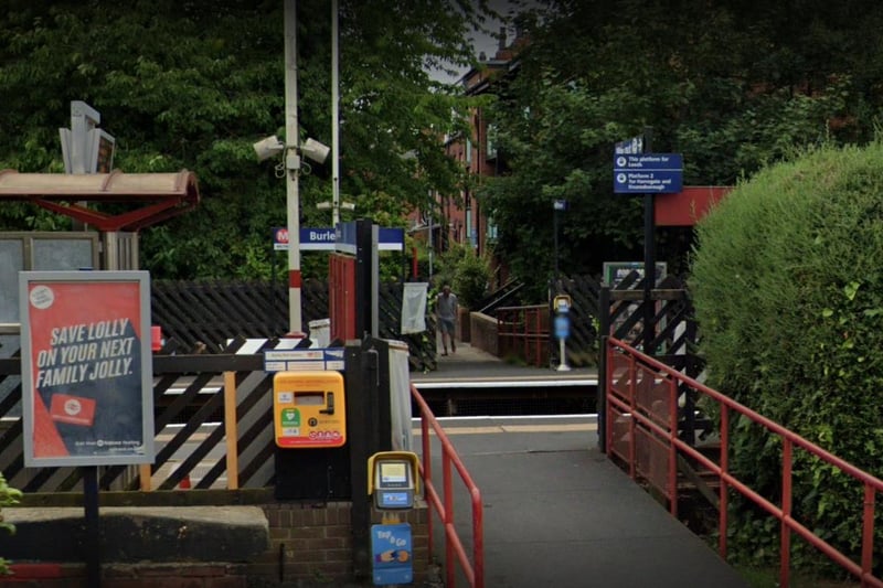 Estimated entries and exits made at Burley Park station was 569,020.