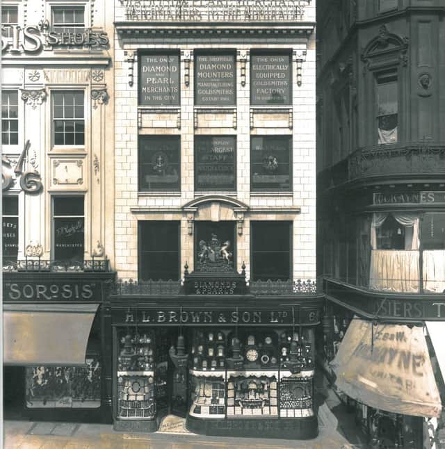 H.L. Brown's store on Market Place, Sheffield, in the 1930s