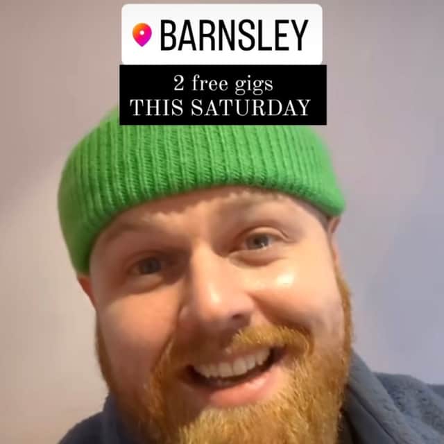 Tom Walker took to Instagram to announce two free gigs in Barnsley. Credit: Instagram/@iamtomwalker