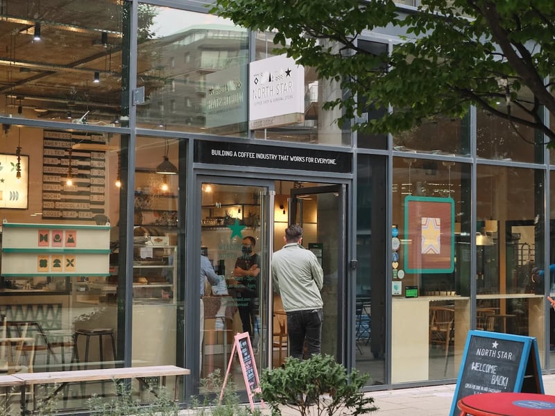 North Star, located in Leeds Dock, was named one the best coffee shops in Leeds by YEP readers. The coffee shop roasts all of its own coffee and has a real focus on sustainability.