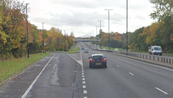 near the Manor Park exit.