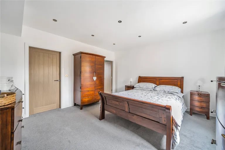 On the first floor are four good-size double bedrooms.