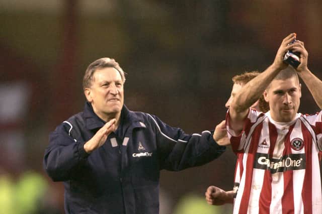 Neil Warnock and Nick Montgomery in their Sheffield United days 