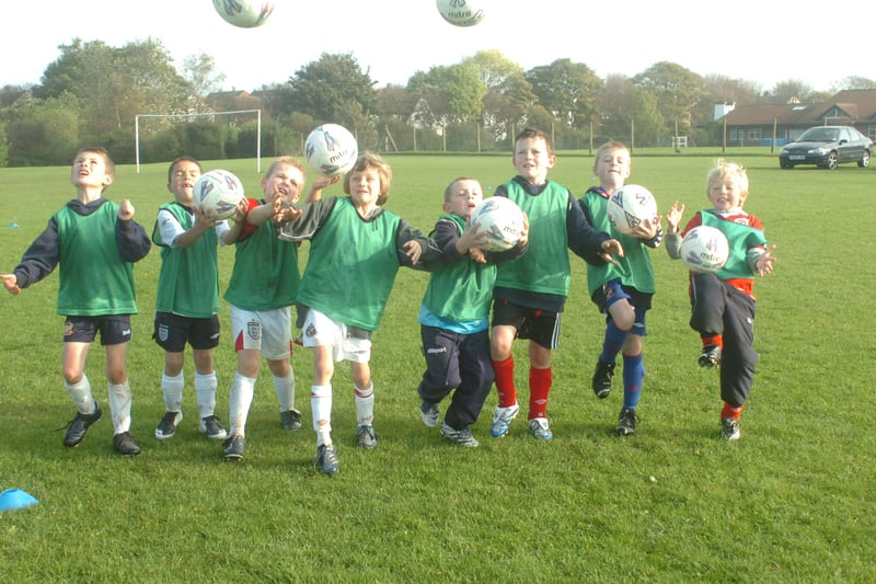 Whitburn and Cleadon Junior FC's players got in some practice in this half term reminder from 2007.
