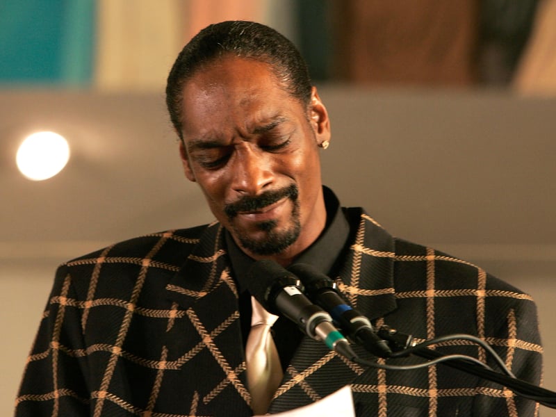 Snoop has always had the bling and has a reported net worth of $185 million.