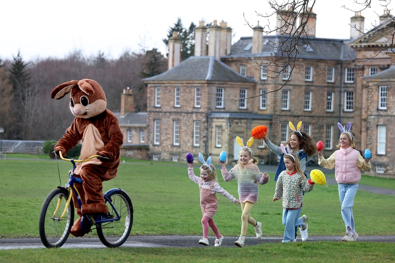 A host of Easter events are taking place at Dalkeith Country Park over the Easter period. Fort Douglas Easter Festival - March 29 - April 1. Indulge your taste buds with tasty offerings from the best of Scottish street food traders, then brace yourself for an adrenaline rush on the zorbing cannon ball run. There will also be Easter face painting, a treasure hunt, a visit from the Easter Bunny, and Fort Douglas adventure playground is at the heart of all the fun. There will also be Kids' Easter Workshops at the park, including Easter Craft Workshops,  Easter Gingerbread House Decorating and Easter Cookie Decorating Workshops. All £13.50 per person. There is also Breakfast with the Easter Bunny on Sunday, March 31
Join the Easter Bunny for Breakfast on Easter Sunday, where each child under the age of 12 will also receive an Easter egg. The park will also host a 1K Bunny Fun Run on Sunday, April 7. Go to www.dalkeithcountrypark.co.uk for more information.