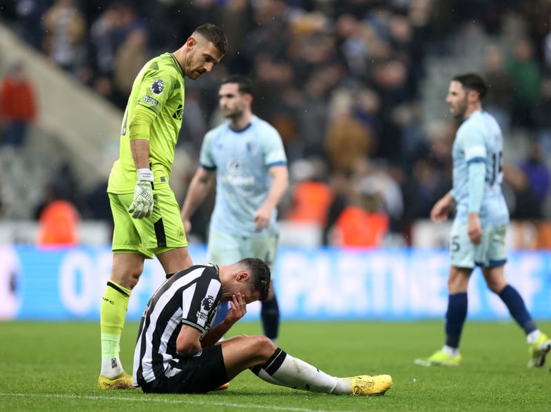 Schar left St James’ Park last weekend with his wrist bandaged up after suffering an injury late on against Bournemouth. There is hope that he will be fit enough to face Arsenal on Saturday night. Estimated return date = 24/02 v Arsenal (a)