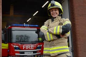 Firefighter Bronte Jones, from Sheffield, has made it through to the semi-finals on Gladiators.