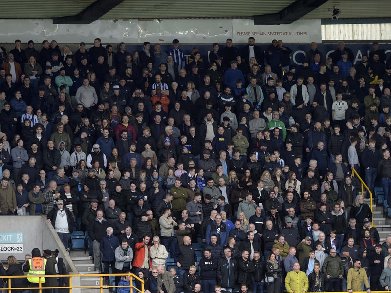 Owls fans in the Capital to watch their team win a vital game at Millwall 2-0.   Pic Steve Ellis