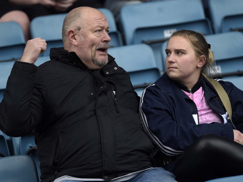 Owls fans in the Capital to watch their team win a vital game at Millwall 2-0.   Pic Steve Ellis