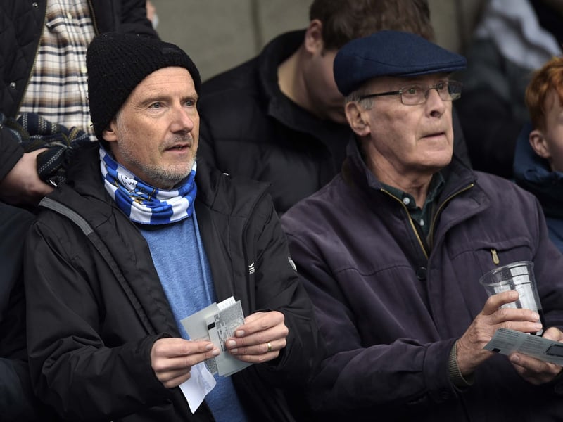 Owls fans in the Capital to watch their team win a vital game at Millwall 2-0. Pic Steve Ellis