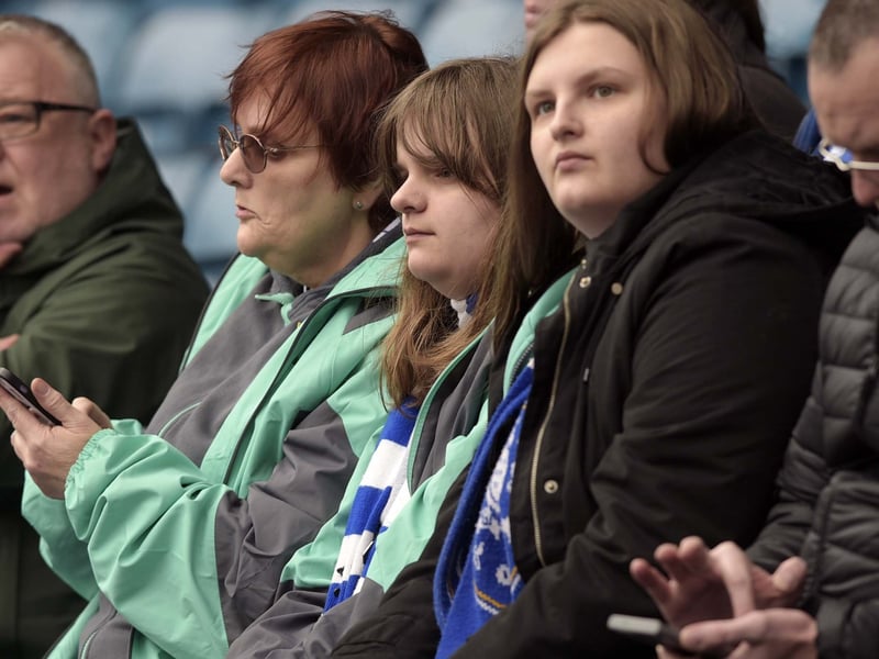 Owls fans in the Capital to watch their team win a vital game at Millwall 2-0. Pic Steve Ellis