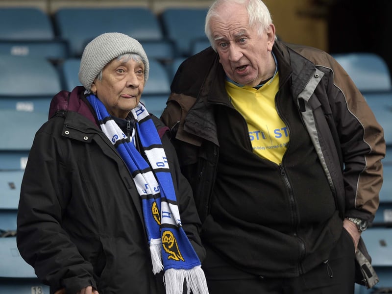 Owls fans in the Capital to watch their team win a vital game at Millwall 2-0. Pic Steve Ellis