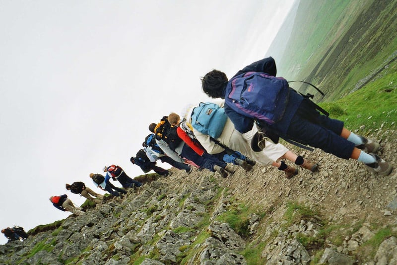 Pupils from Frobelian School did the Three Peaks Challenge in June 2005.
