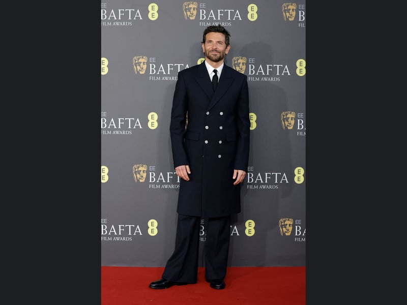 Bradley Cooper on the 2024 Batfas red carpet. 