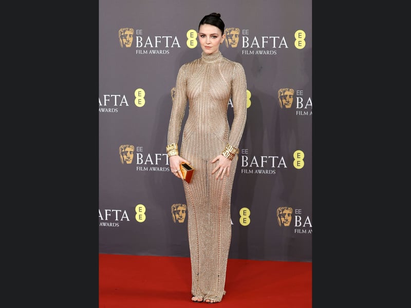 Anna and the Apocalypse actress Ella Hunt at the 2024 Bafta awards.
