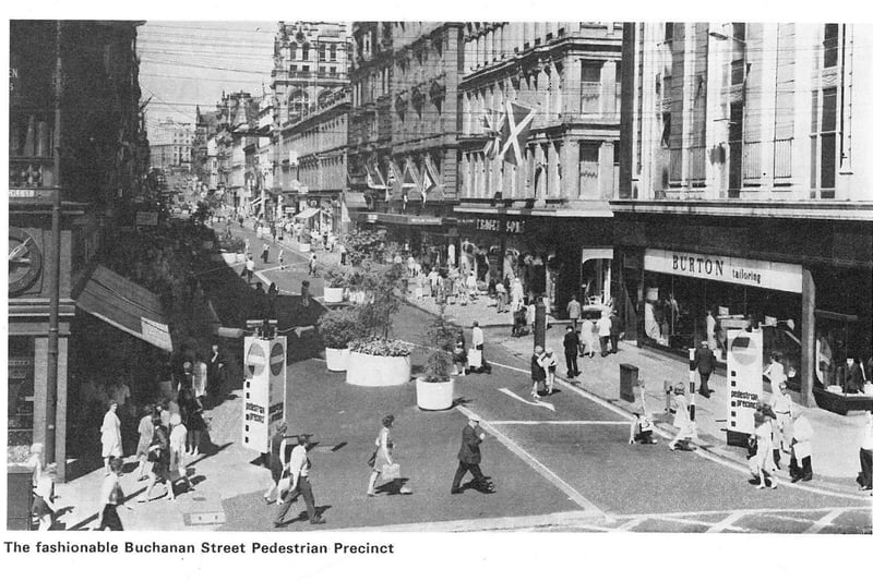 This image of Buchanan Street in the early seventies was published by Glasgow Junior Chamber of Commerce in their shopping guide. 