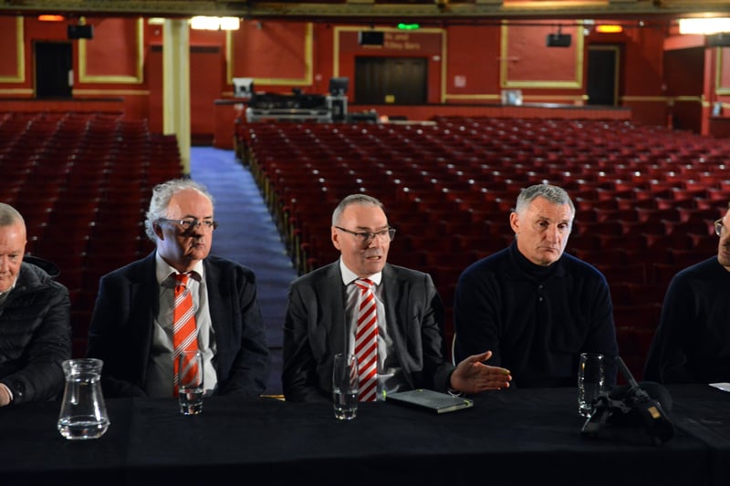 The Sunderland Story production announces an exclusive run at Sunderland Empire in December 2022. Sunderland AFC historian Rob Mason, SAFC Chief Operating Officer Steve Davison and Head Coach Tony Mowbray were there for the announcement.