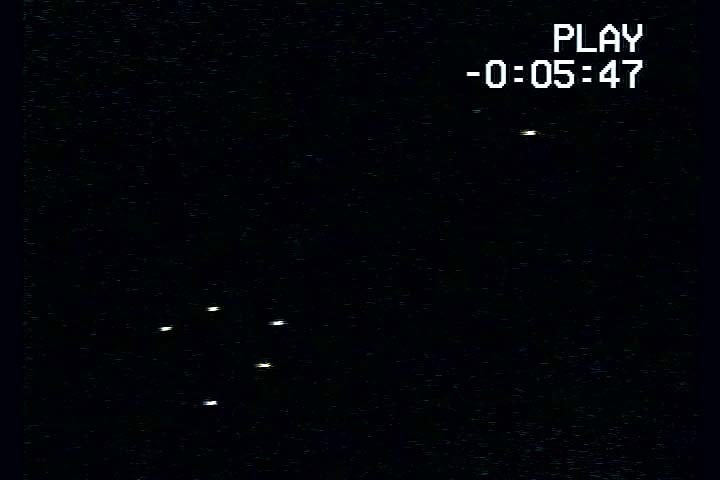Fleetwood man Tom Johnson of Witton Avenue snapped this video footage in February 2004 when five orange lights graced across the night sky