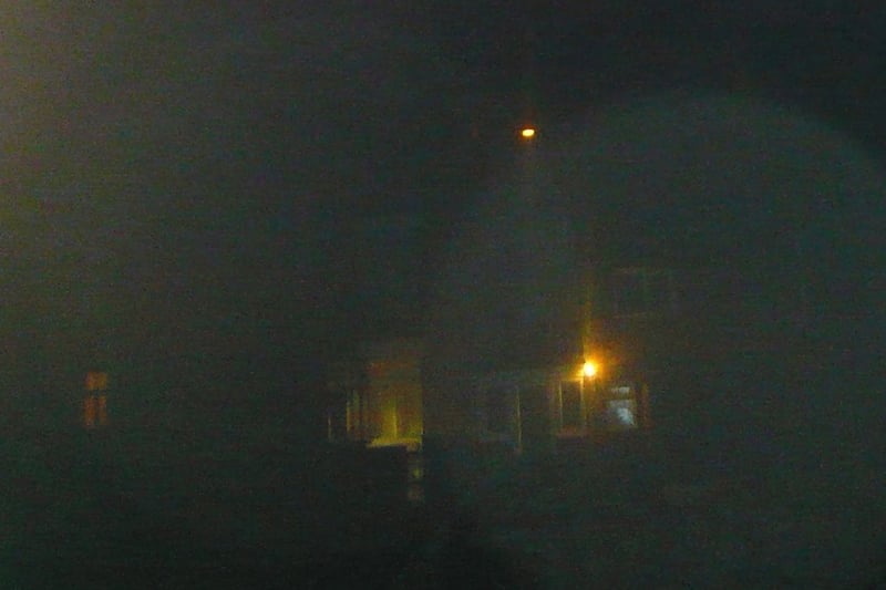 Slightly grainy picture but the light mid-centre at the top was a UFO sighting in Chorley