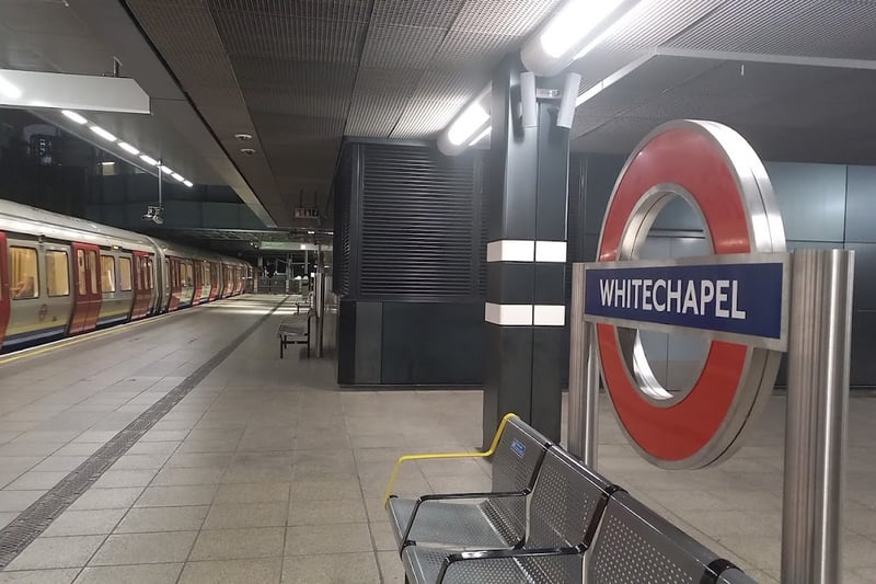 Estimated entries and exits made at Whitechapel station was 23,307,210.