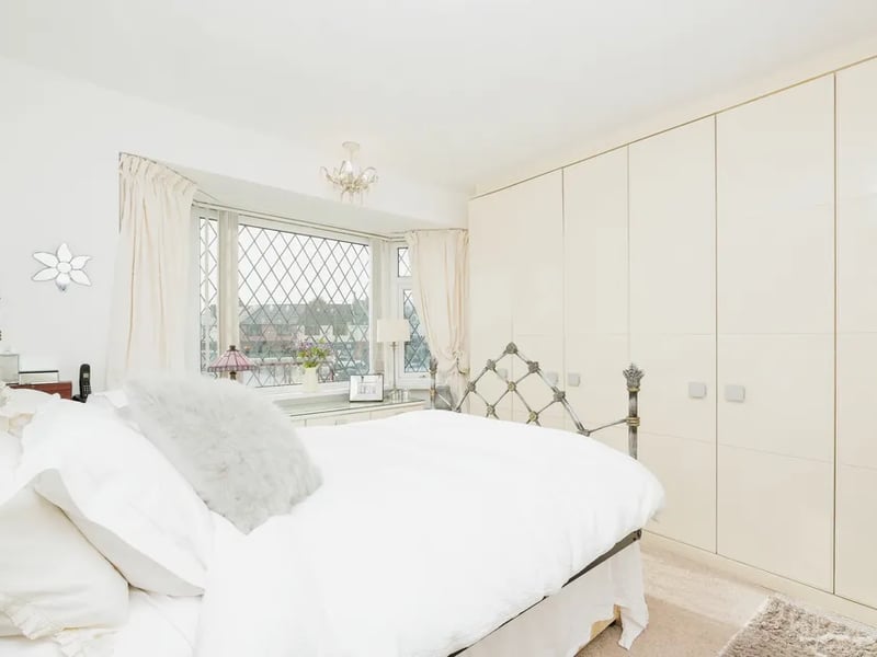 On the first floor are three good-size bedrooms.