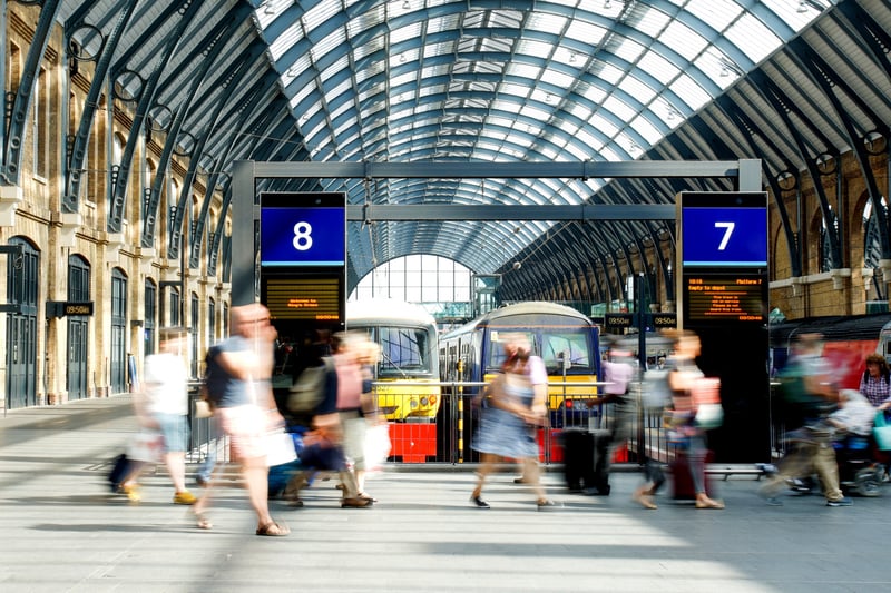 Estimated entries and exits made at King's Cross station was 23,287,414.