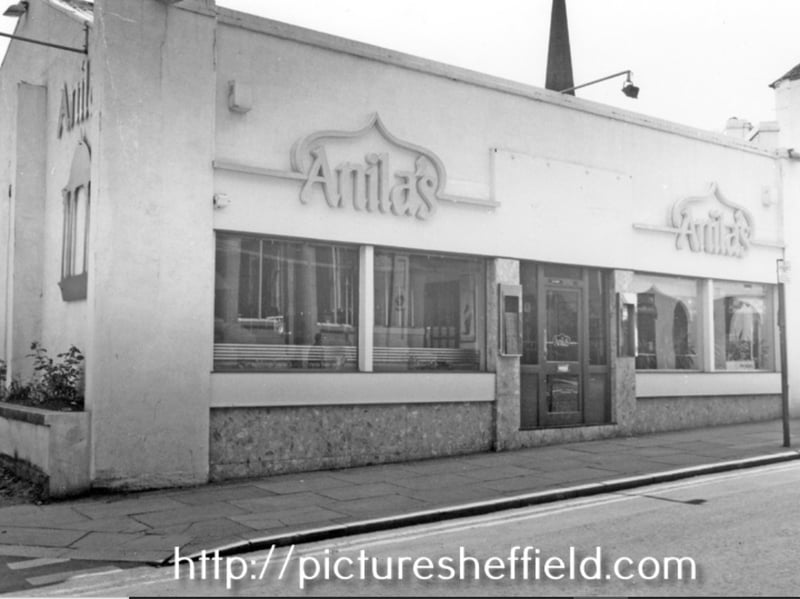 Anila's Indian Restaurant, on Division Street, in June 1989. Photo: Picture Sheffield