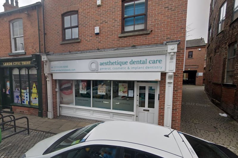 Aesthetique Dental Care, on Wharf Street, has 4.9 stars out of 5 based on 569 Google reviews. One patient said it was "the best dentist I've ever been to".