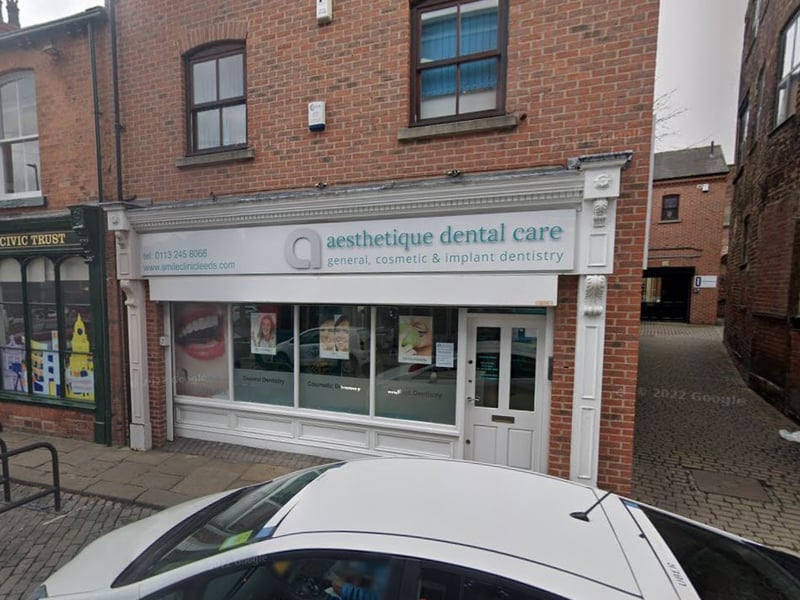 Aesthetique Dental Care, on Wharf Street, has 4.9 stars out of 5 based on 569 Google reviews. One patient said it was "the best dentist I've ever been to".