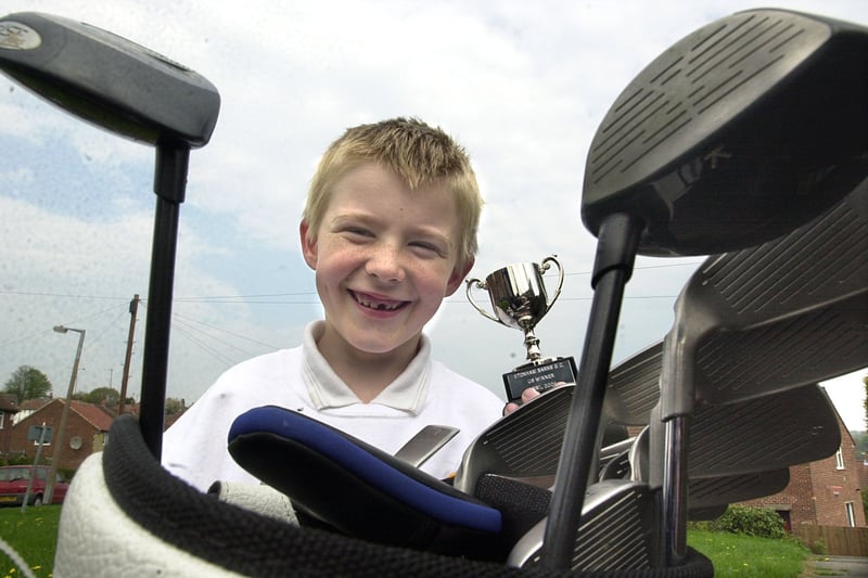 Young up and coming golfer Lee Spurling pictured in May 2004.