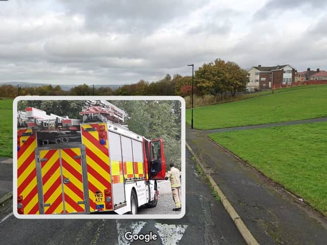 Police and firefighters were called out after an arson attack on a motorbike in Arbourthorne. Picture: Google / National World