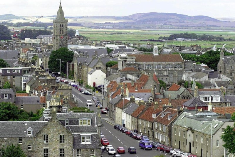 Taking in St Andrews and the nearby village of Leuchars - KY16 is the only Fife postcode in the top 12 most expensive postcodes in Scotland.