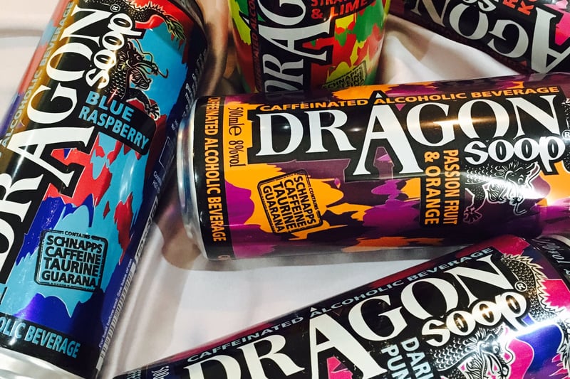 Dragon Soop is not to be underestimated, don't make the same mistake I did - I saw the young team drinking it and was sure I could hack a pair of cans as pre-drinks before going out. By the time my train arrived at Queen Street I was melted. It must function the same way as Buckfast, given its high caffeine content and 8% ABV, at least that's what I tell myself. Drink at your own peril.
