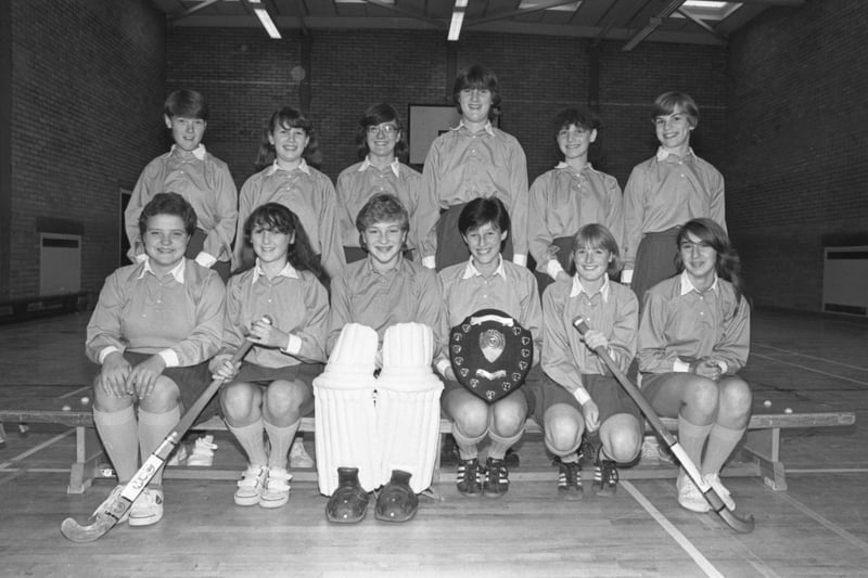 Here is the Southmoor School under 16 hockey team in 1983. 
Back row, from left: Suzanne Lorraine, Jeanette Watson, Lisa Jameson, Lisa Bromley, Lynn Cuthbert, Pamela Reeve.
Front: Anne Allison, Lesley Clark, Shirley Hansen, Kay Sanderson, captain; Jacqueline Cummings and Suzanne Barraclough.