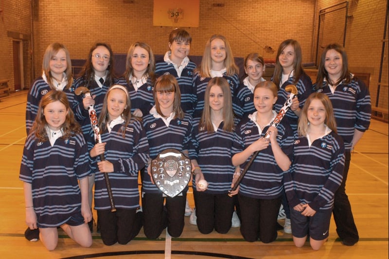 The Biddick School under-13 team was in the picture in April 2005.
The team mates in the picture are, front, Nicola Stark, Shauna Daniel, Alex Moran, Abby Weetman, Alex Atkinson, Sarah Eadon,
Back row are Emma Taylor, Lindsay Ryan, Steph Woodings, Grace Glendinning, Steph Eadon, Bethany Herbert, Deborah Maddison and Zoe Miar.