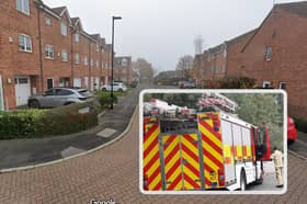 Firefighters were called to an arson attack on Greenacre Close, near Gleadless, Sheffield. Picture: Google / National World