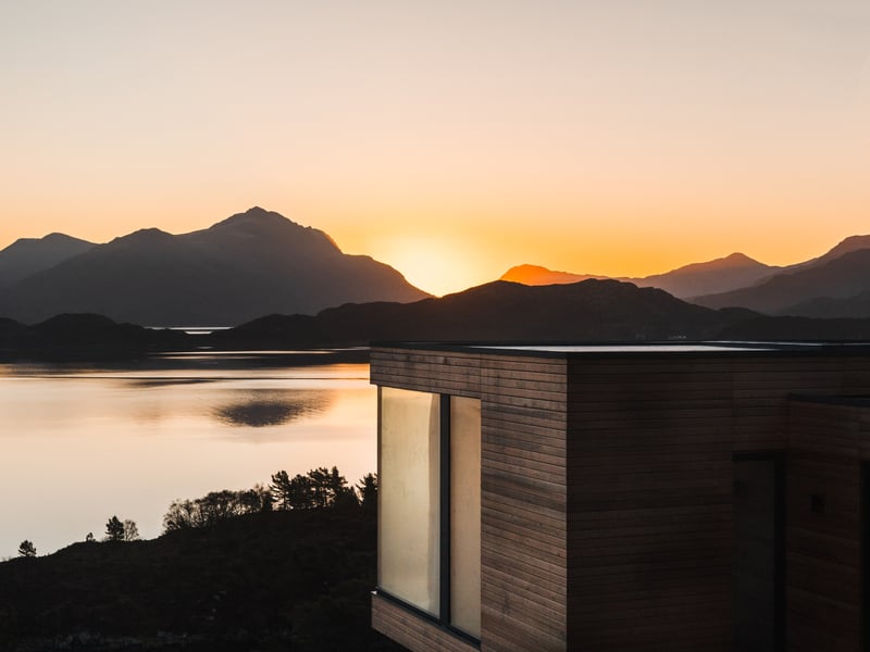 You can enjoy a drink in the evening while watching an amazing sunset - weather willing.
