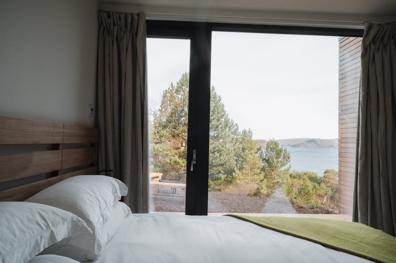 Another room, another incredible view - this one from the comfortable double bed.