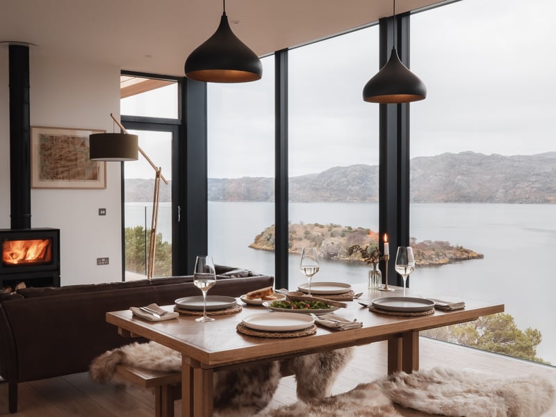 It's unlikley you've ever experienced a view like this from your dinner table.